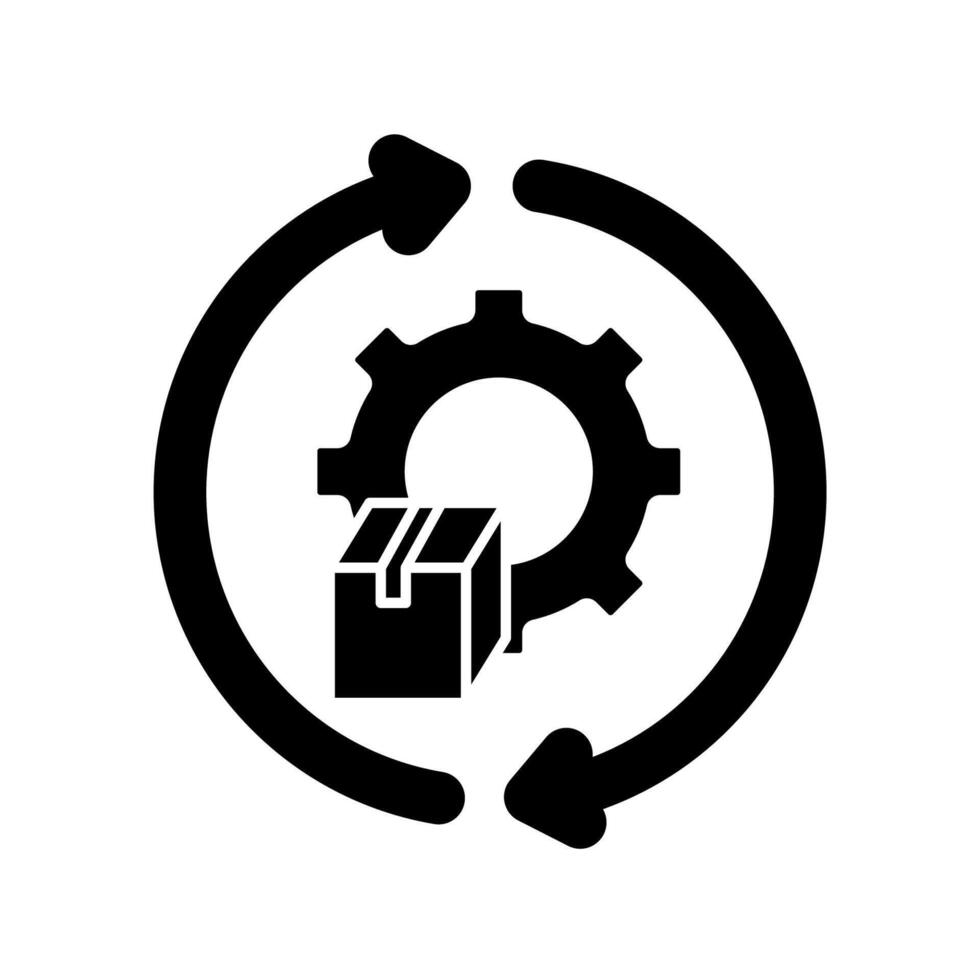 reverse logistics concept line icon. Simple element illustration. reverse logistics concept outline symbol design. vector