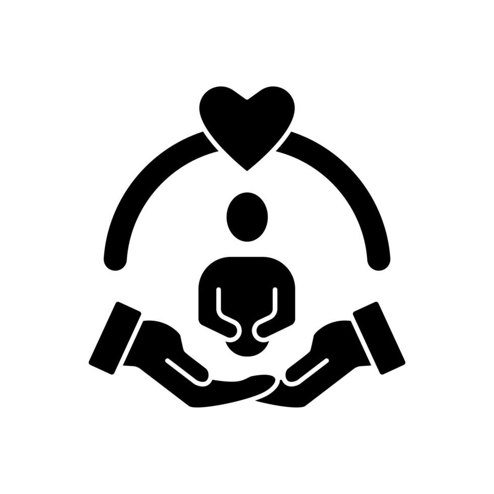 self care concept line icon. Simple element illustration. self care concept outline symbol design. vector