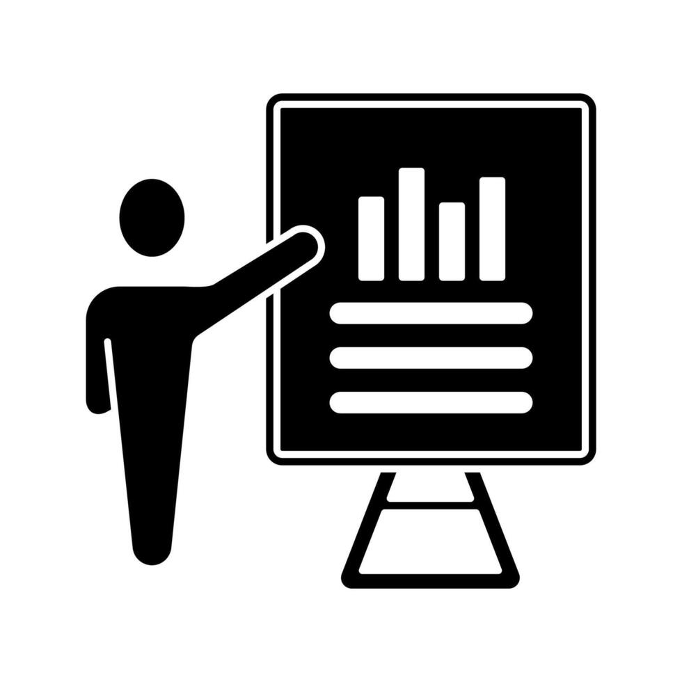 presentation concept line icon. Simple element illustration. presentation concept outline symbol design. vector