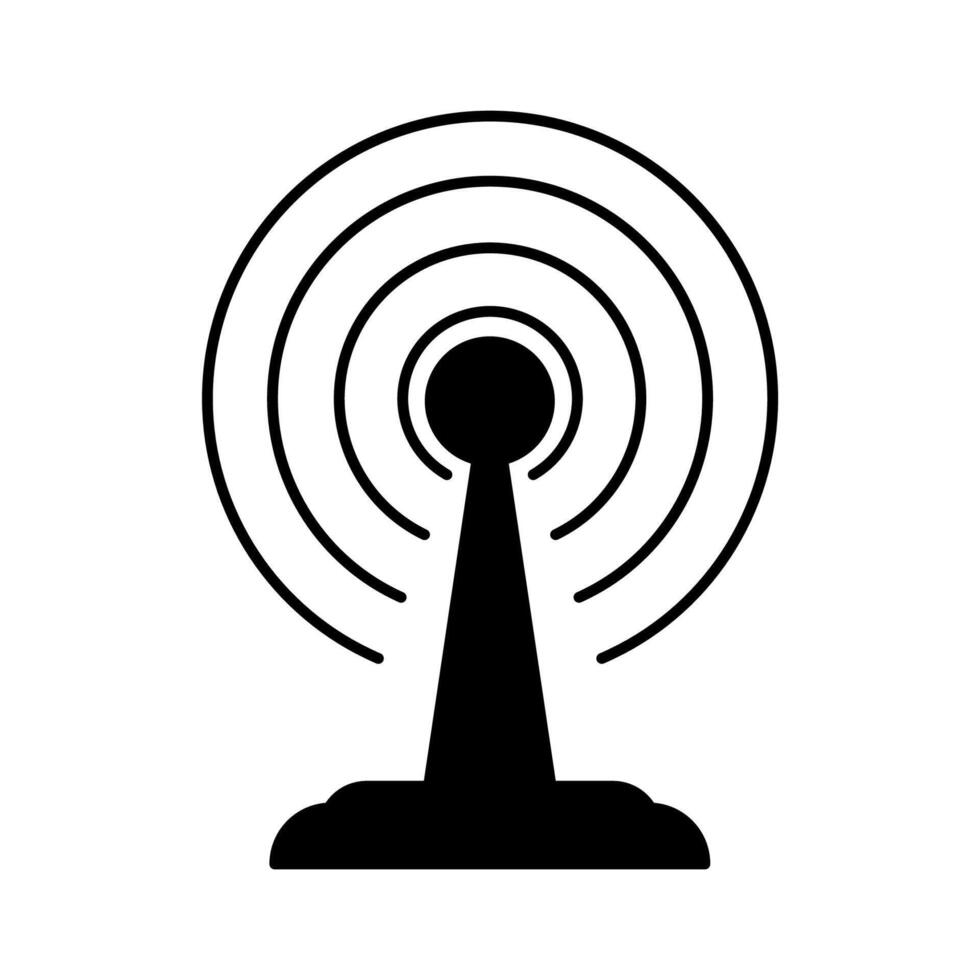 broadcast concept line icon. Simple element illustration. broadcast concept outline symbol design. vector