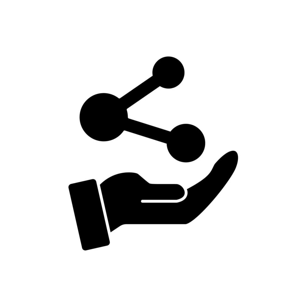 share concept line icon. Simple element illustration. share concept outline symbol design. vector