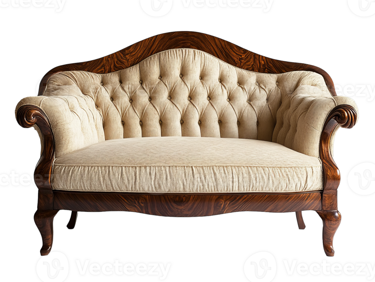 Camelback sofa, transparent background png