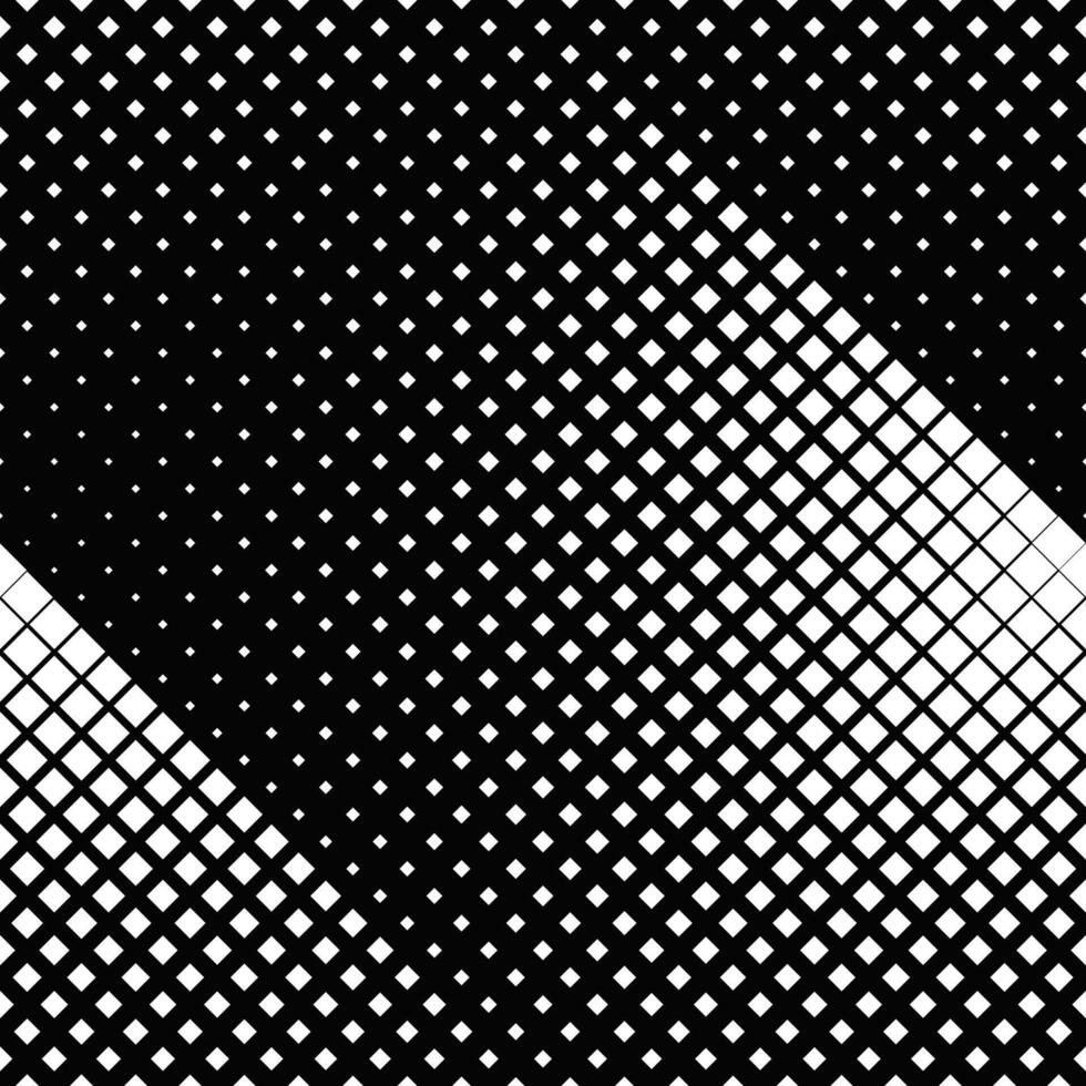 Black and white geometrical seamless square pattern background design vector
