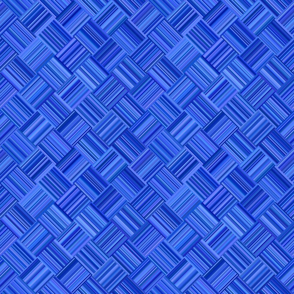 Blue abstract repeating diagonal stripe mosaic tile pattern background - wall graphic vector