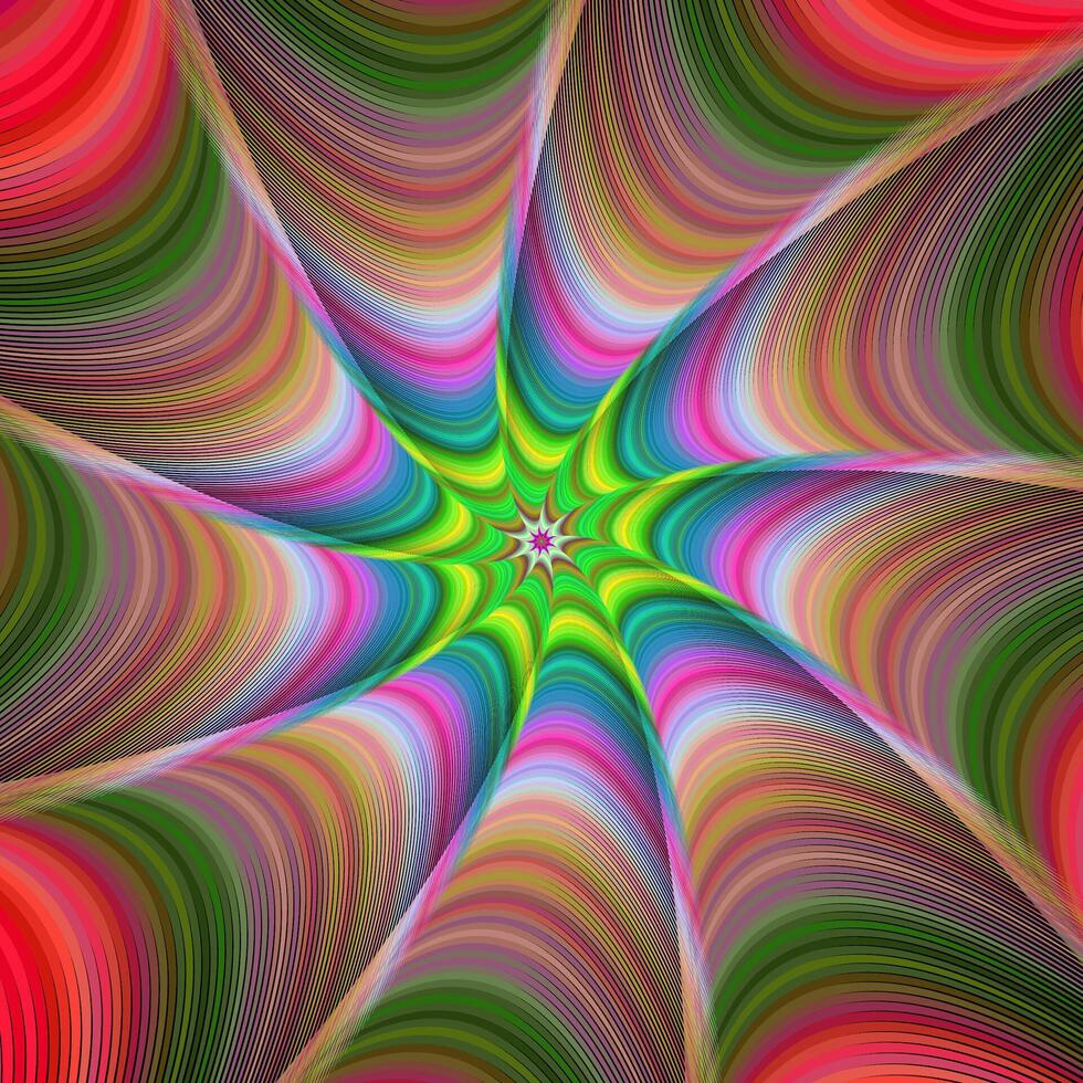 Colorful abstract fractal digital art background vector