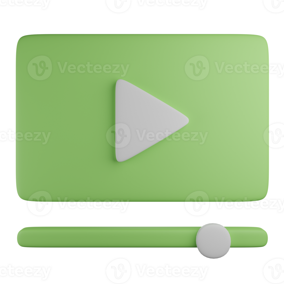 3d illustration of play icon, It can use for web or apps and many more purpose. png