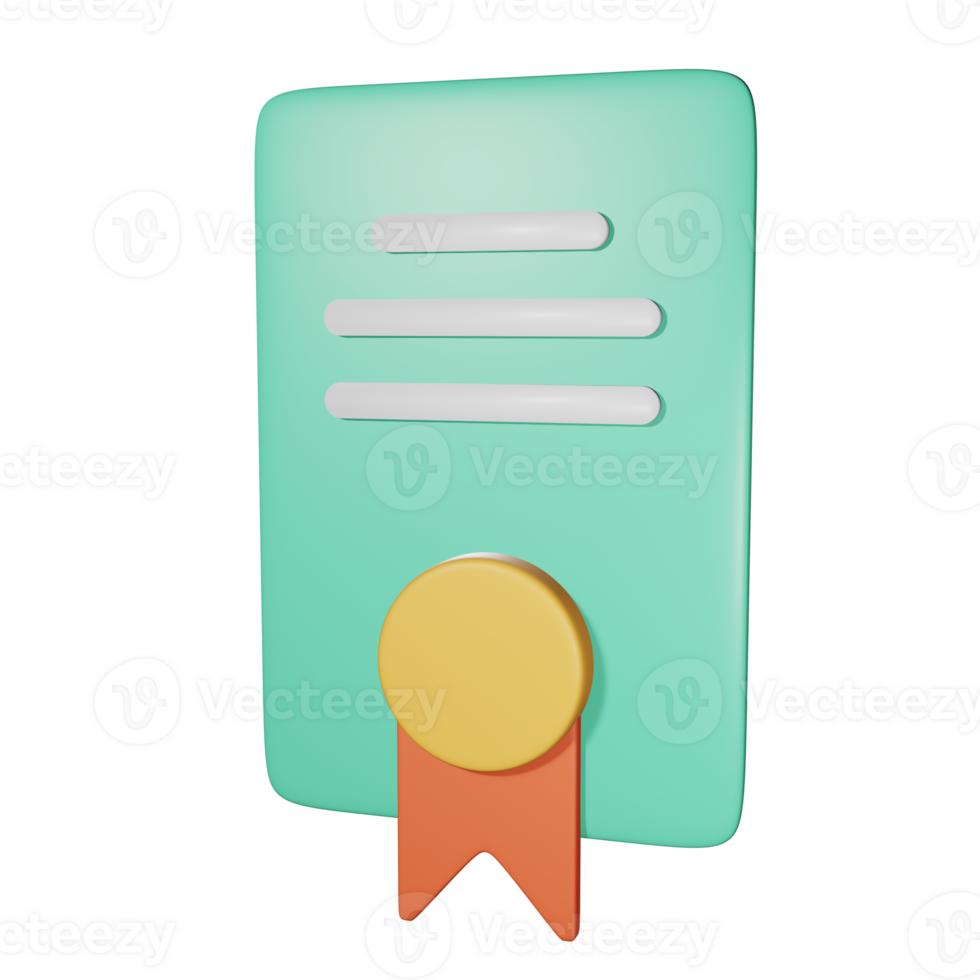 3d illustration of license or legal png