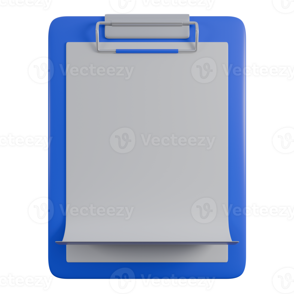 3d illustration of task, clipboard, report , 3d elements, rendering. it can be used for any purpose. png