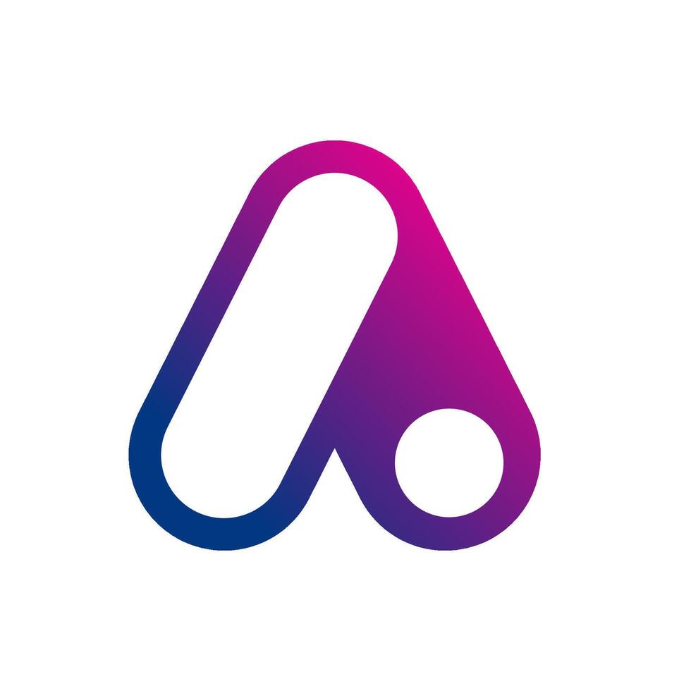modern letter A logo symbol company vector