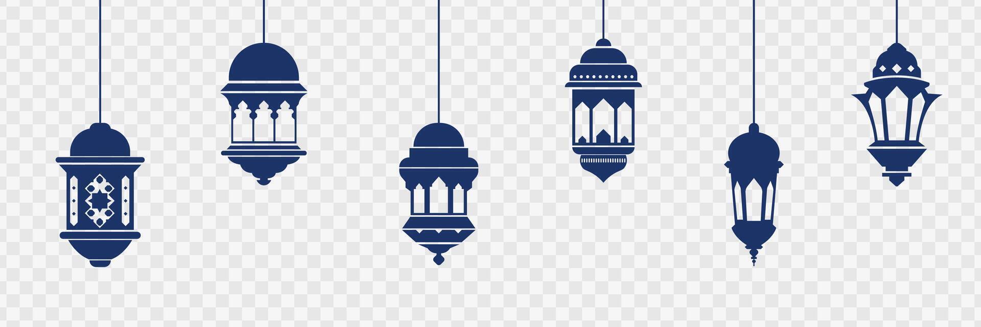 Islamic Lantern Element vector