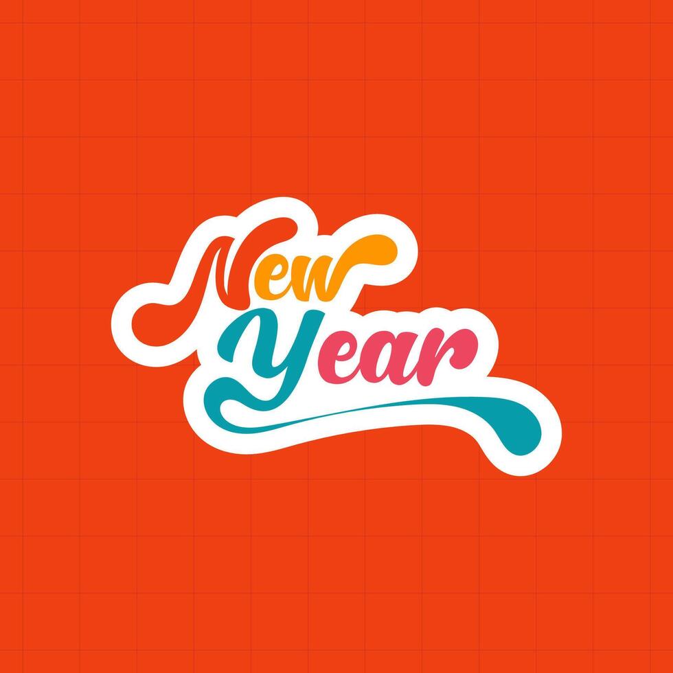 Clipart New Year vector