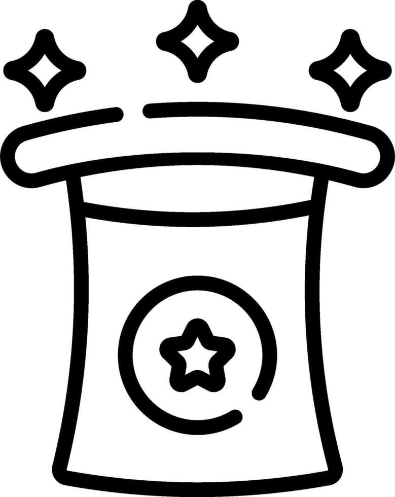 Magician hat icon illustration vector