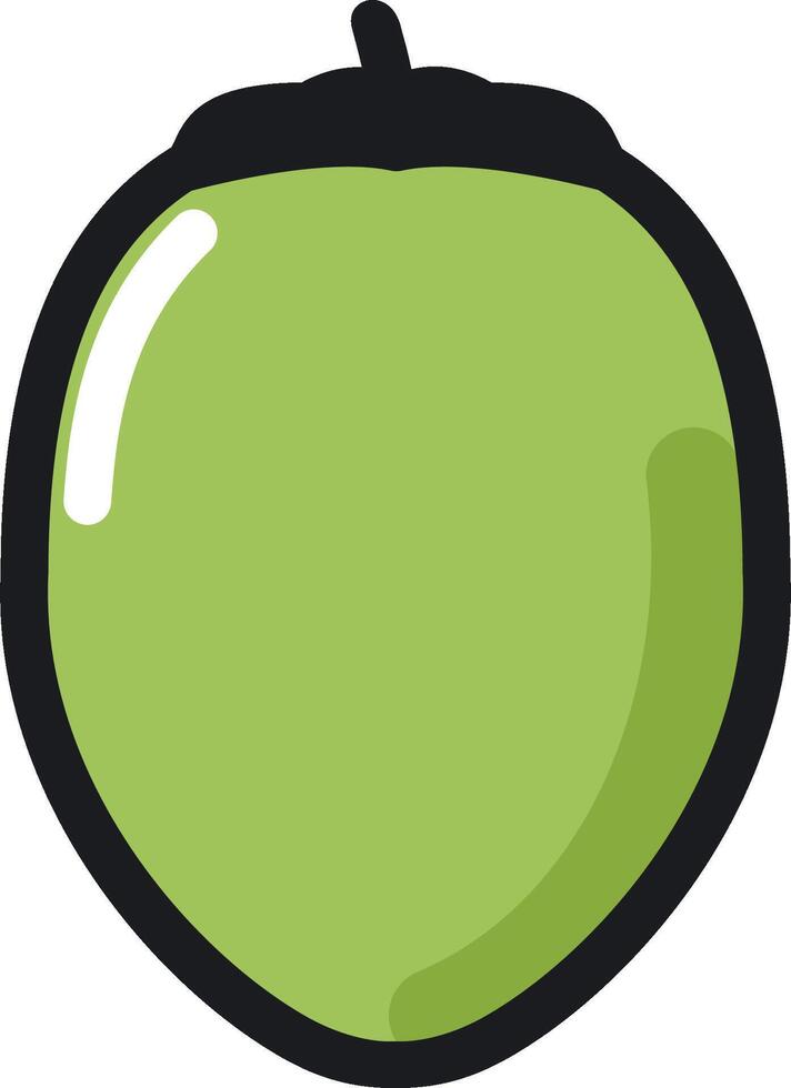 A green apple icon on a white background vector