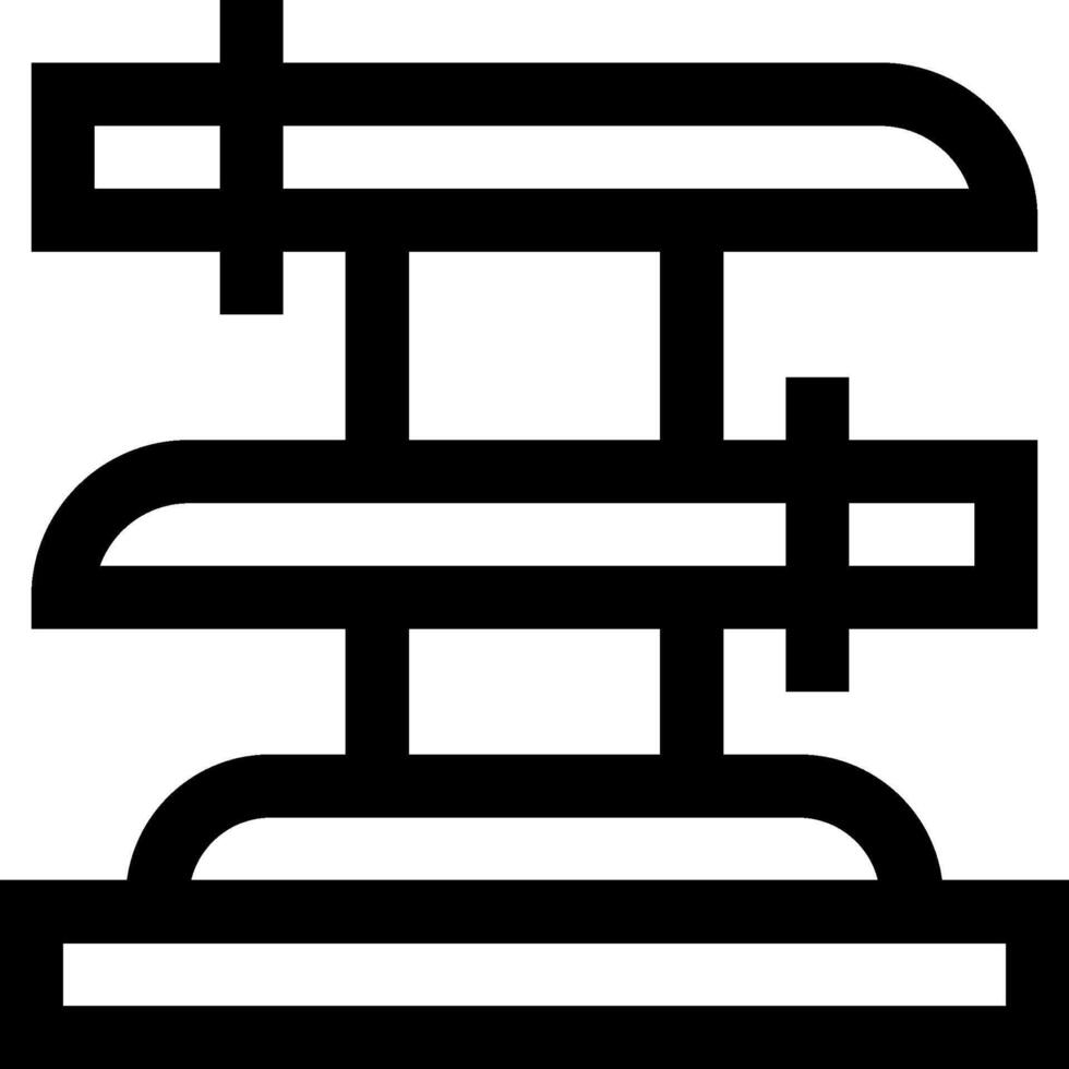 A black and white illustration of a stack of books vector