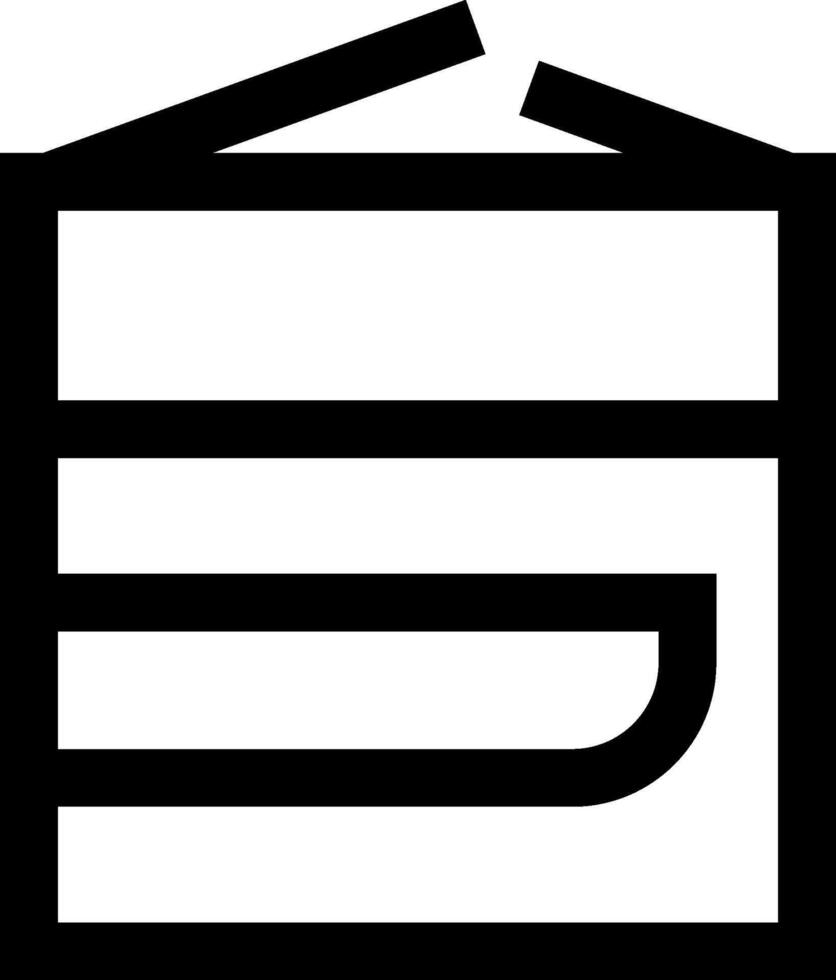 A black and white logo of a house vector