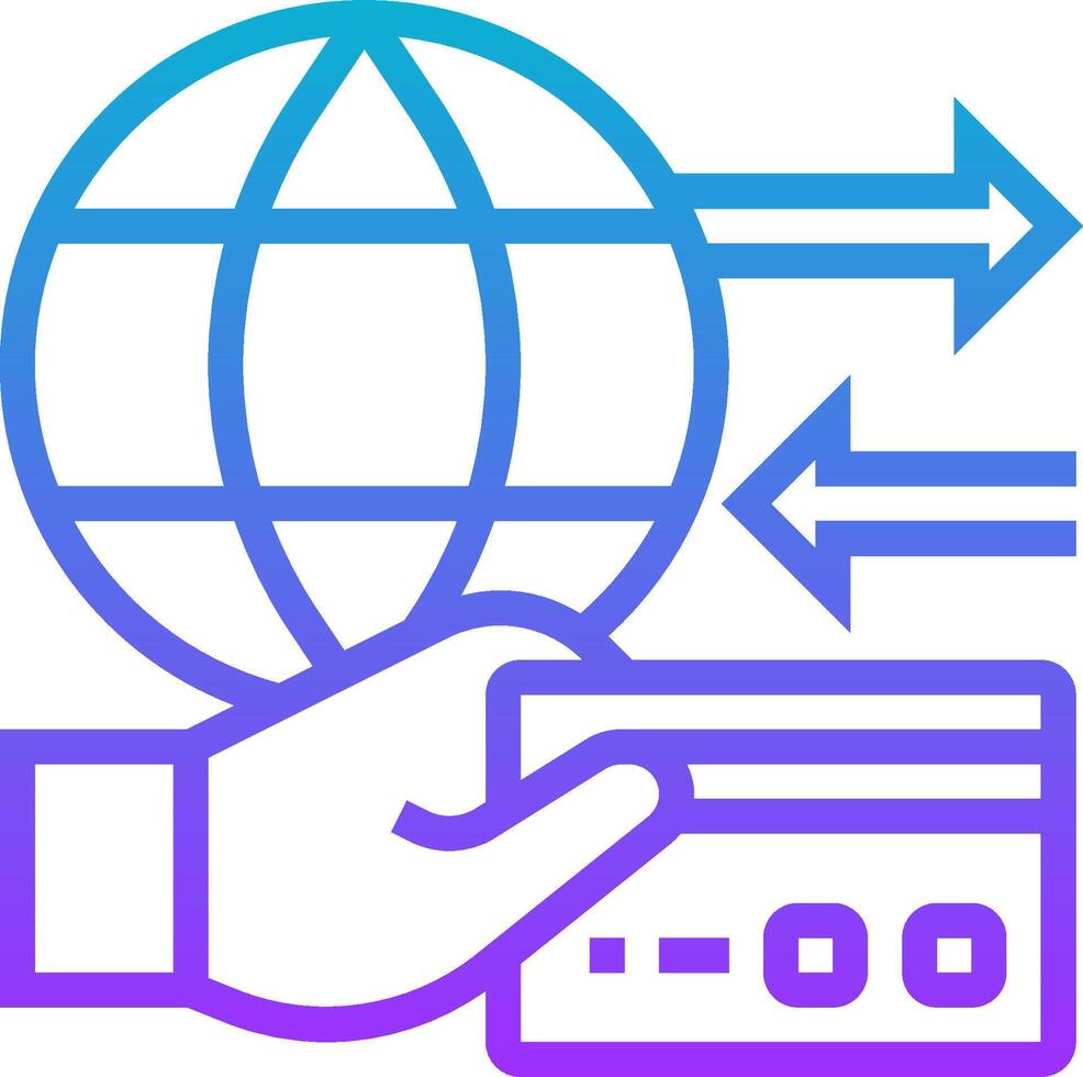 Credit card icon vector