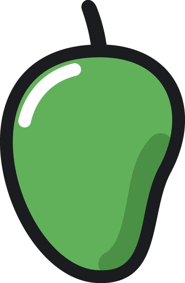 A green apple icon on a white background vector