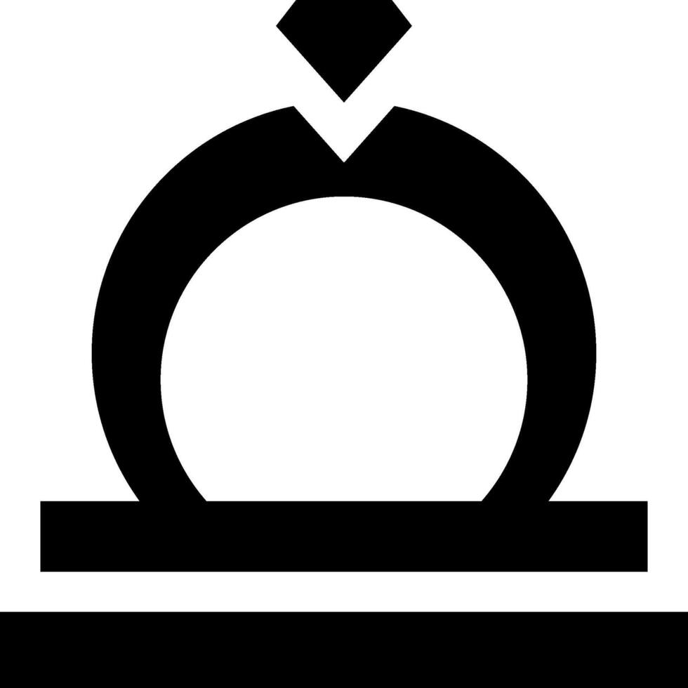 A black and white logo of a ring vector