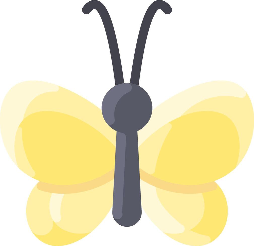 Yellow butterfly clipart vector