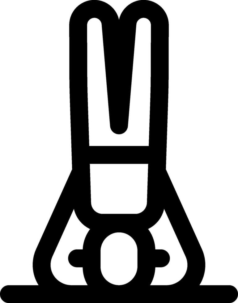 A black and white icon of a person sitting on a chair vector