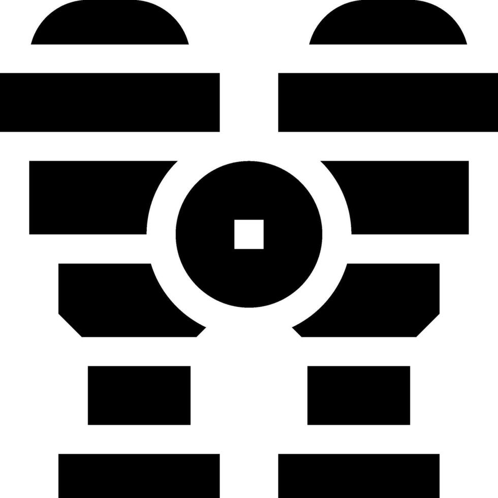 A black and white icon of a person with a camera vector