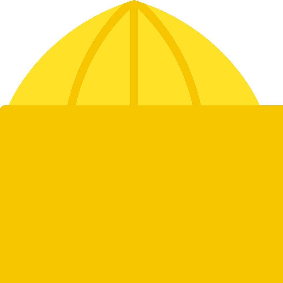 A yellow hat with a white background vector