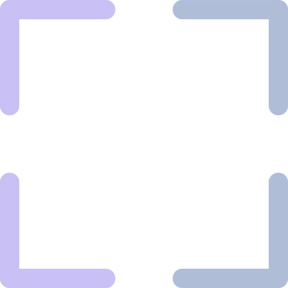 A square frame with purple and blue lines vector