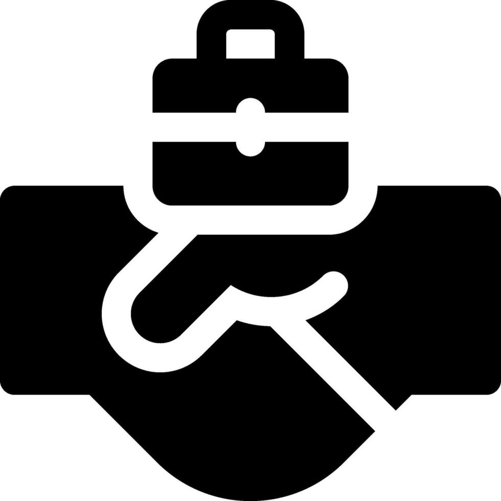 A black and white icon of a hand holding a lock vector