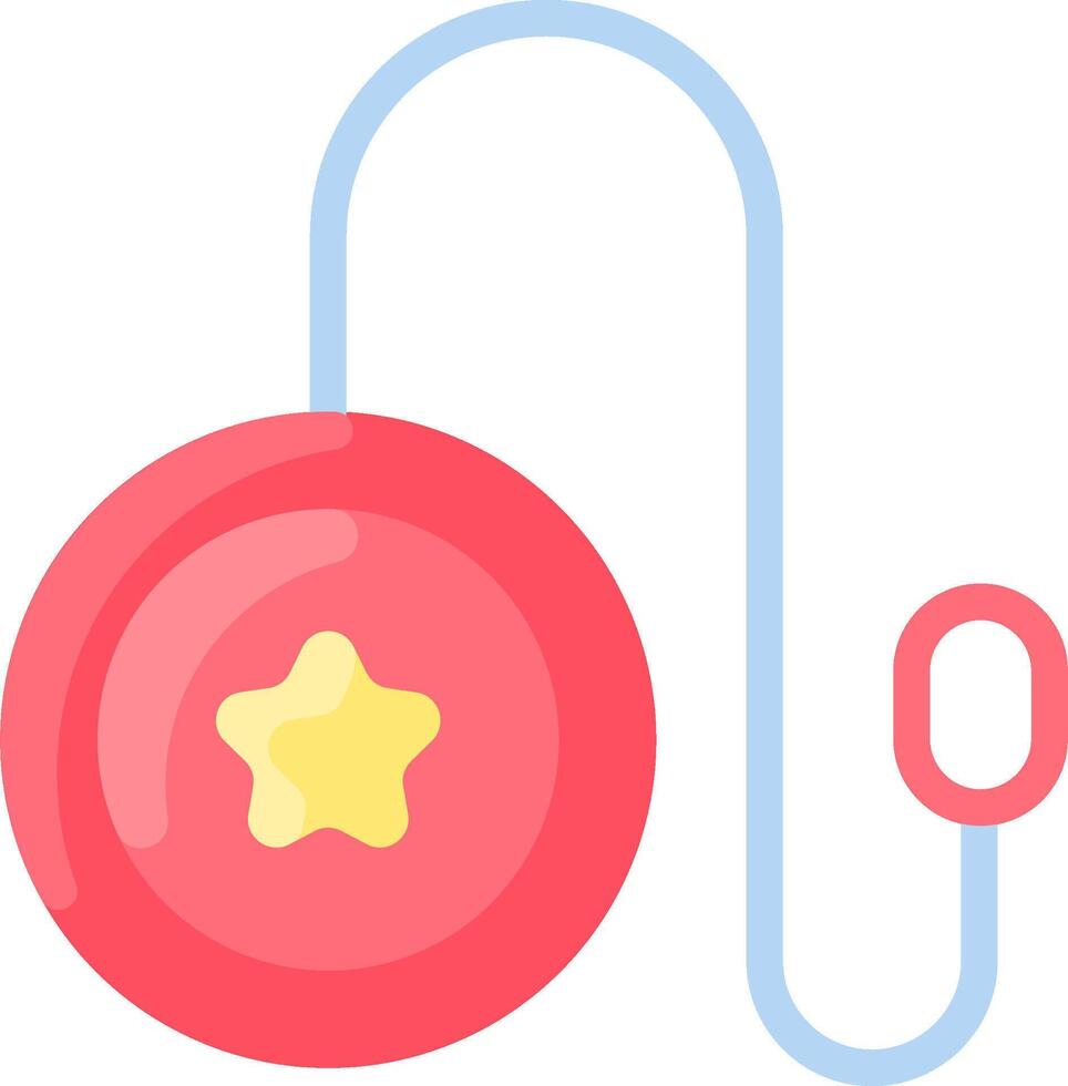 A pink ball with a star on it vector