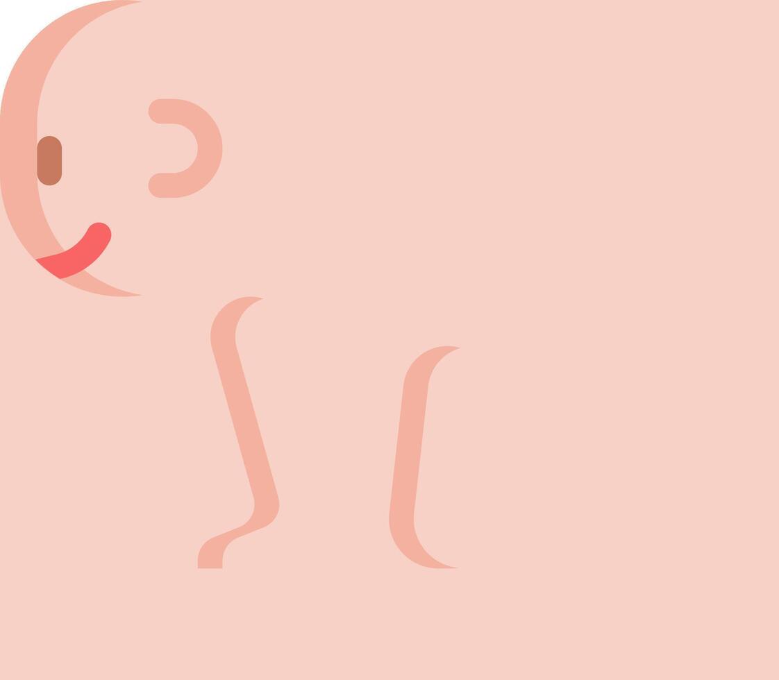 A cartoon baby with a smile on its face vector