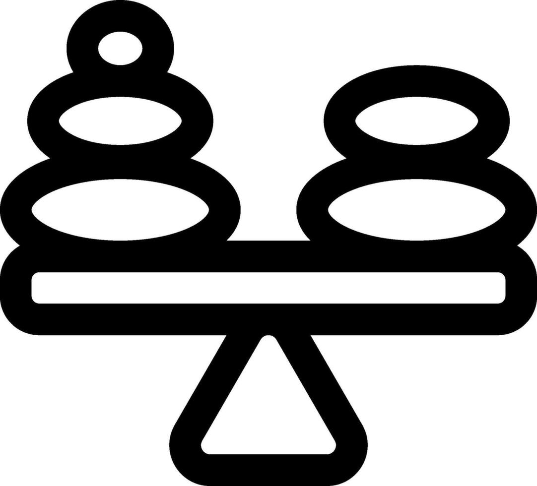 Balance scales icon vector