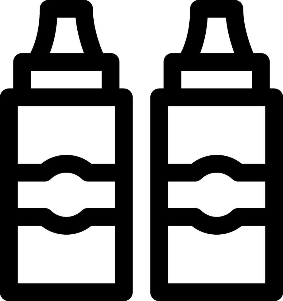 Two bottles of baby formula on a white background vector