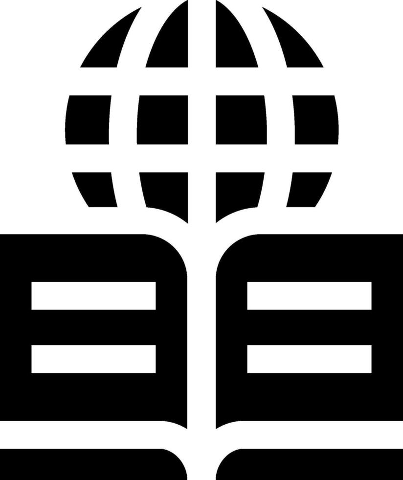 The logo for the international library of books vector