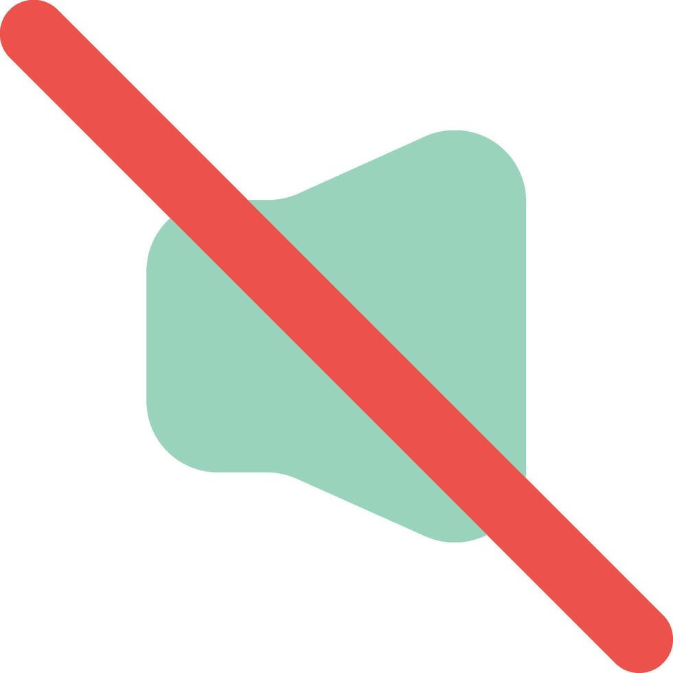 No sound icon vector