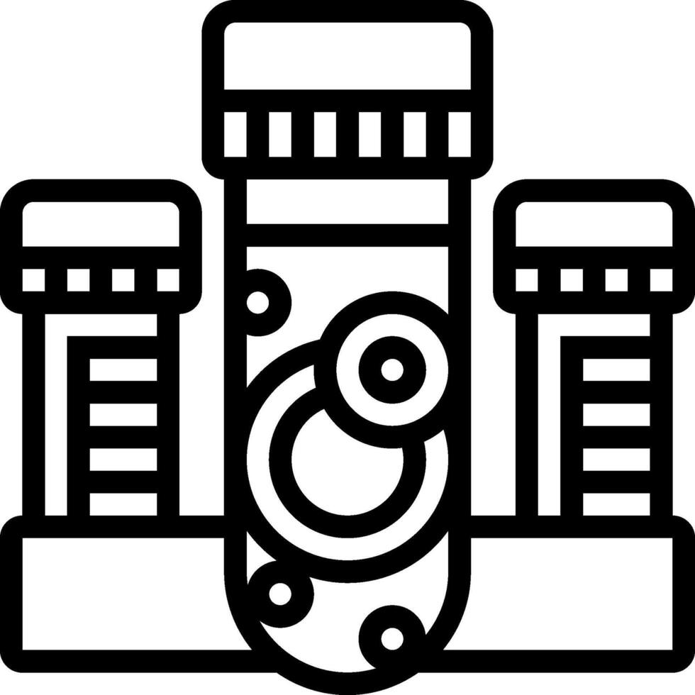 A black and white illustration of a machine vector