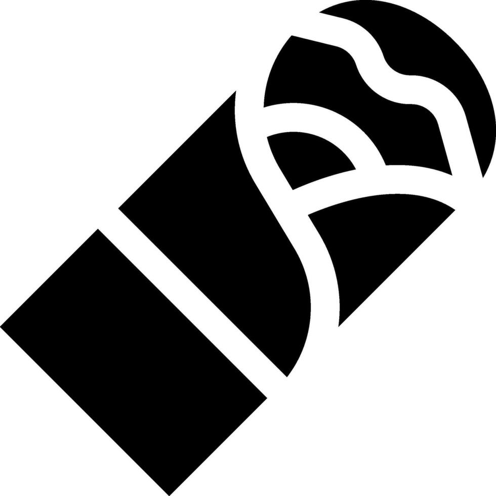 A black and white logo of a cigar vector