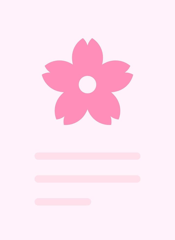 A pink flower with a white background vector
