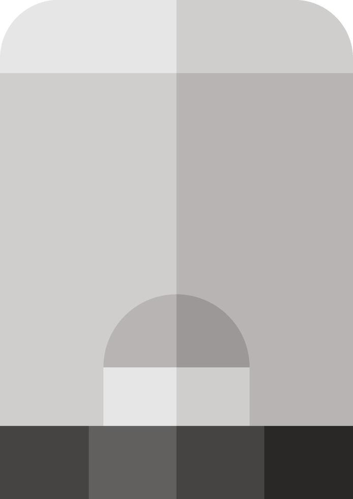 A gray and white container with a lid vector