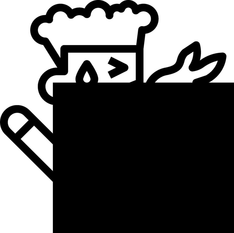 A black and white cartoon of a person holding a book vector