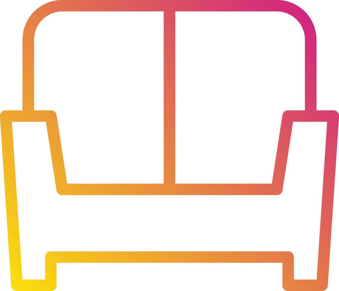 A couch with a colorful background vector