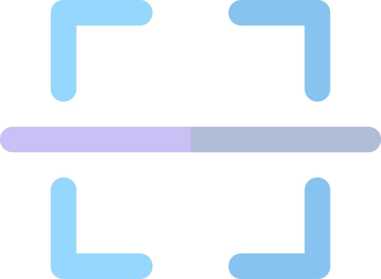 A blue and purple square with a cross in the middle vector