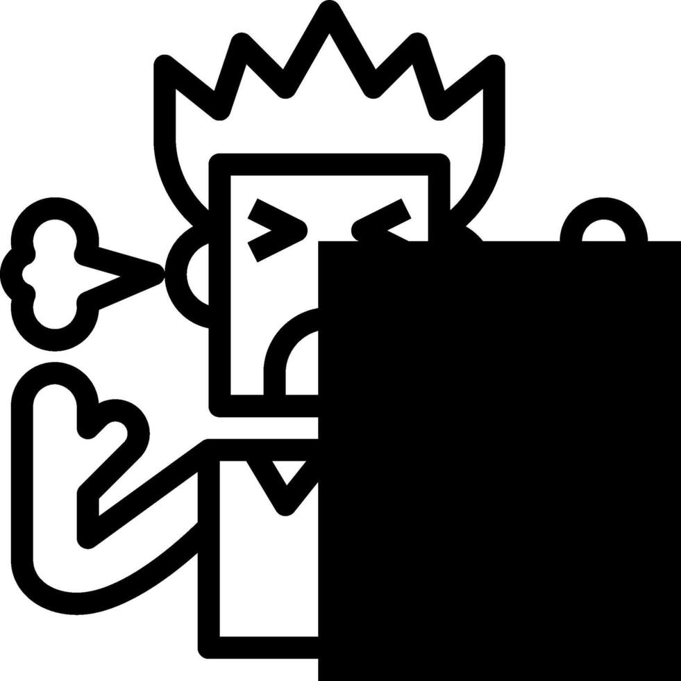 A black and white image of a man holding a sign vector