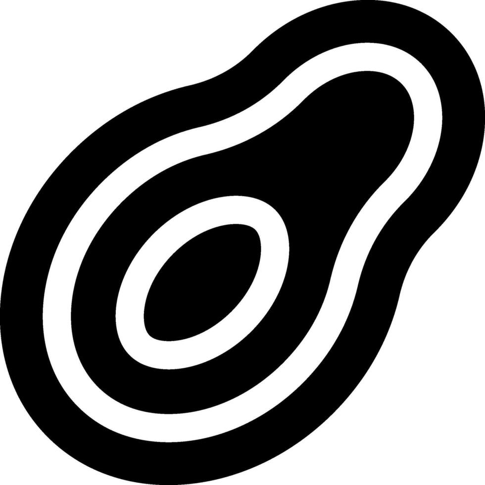 An avocado icon on a white background vector