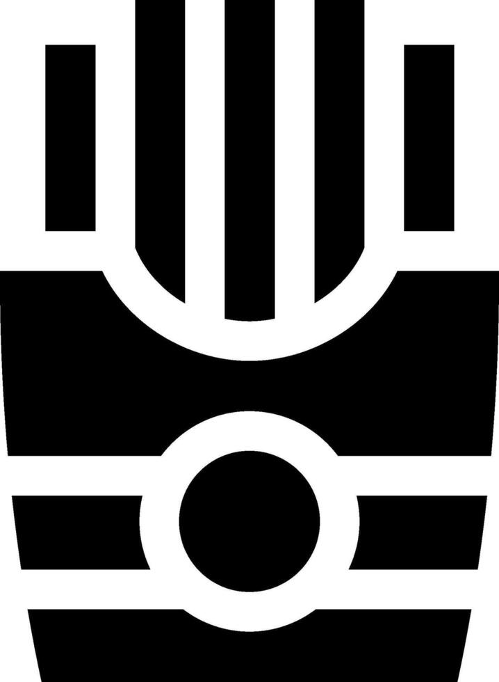 French fries icon vector