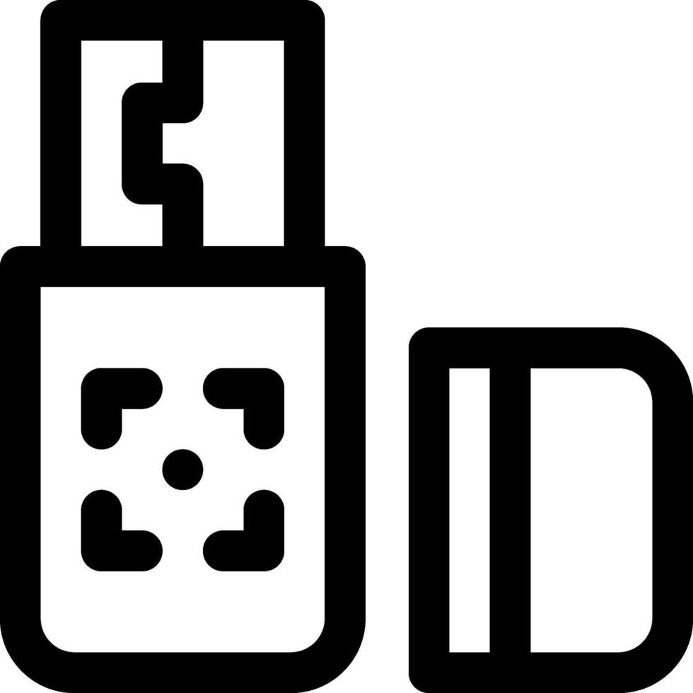 Usb flash drive icon vector