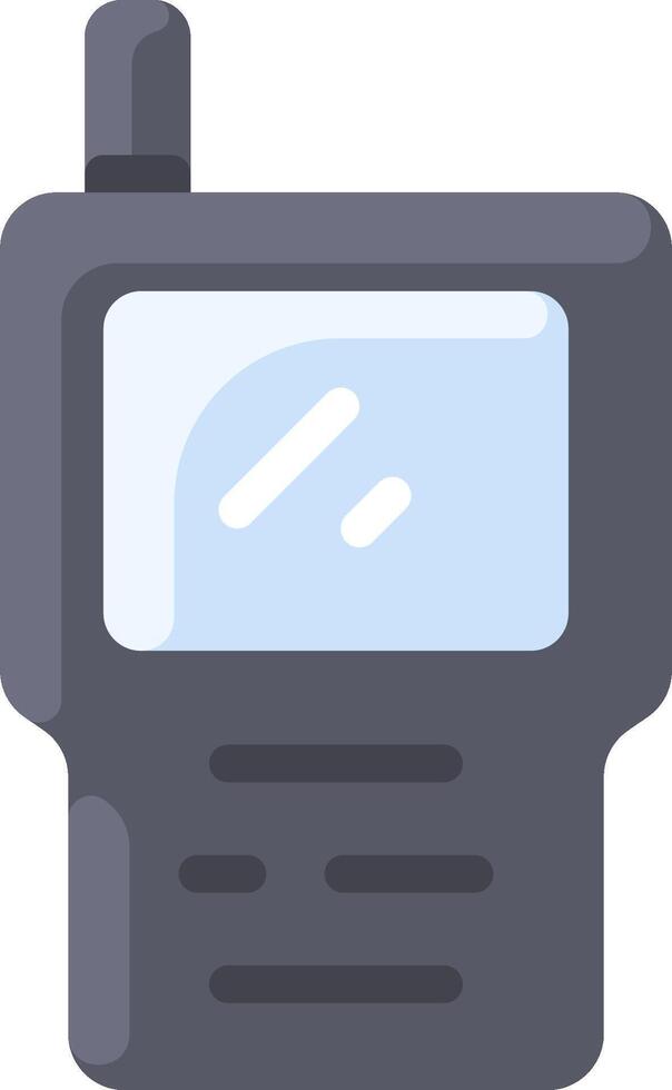 A radio with a screen on it vector