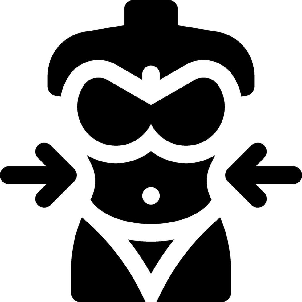 A black and white silhouette of a woman in a bikini vector