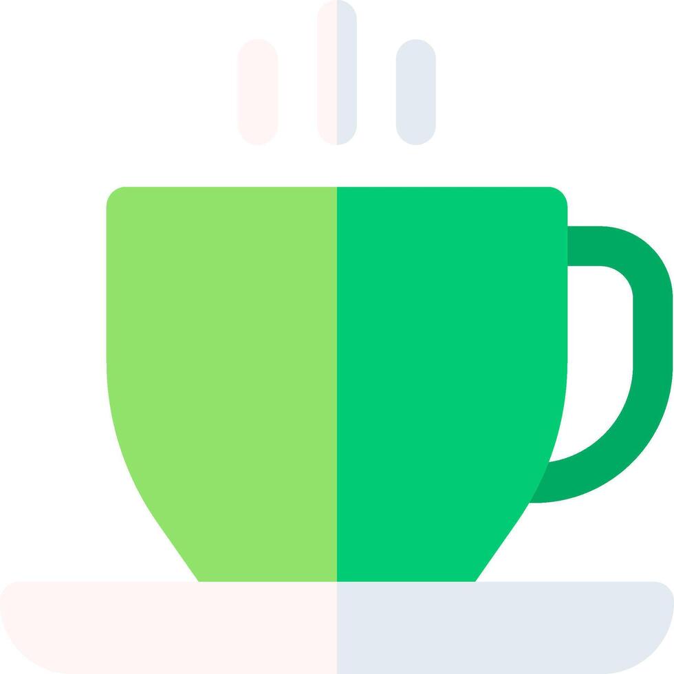 A green cup with a white background vector