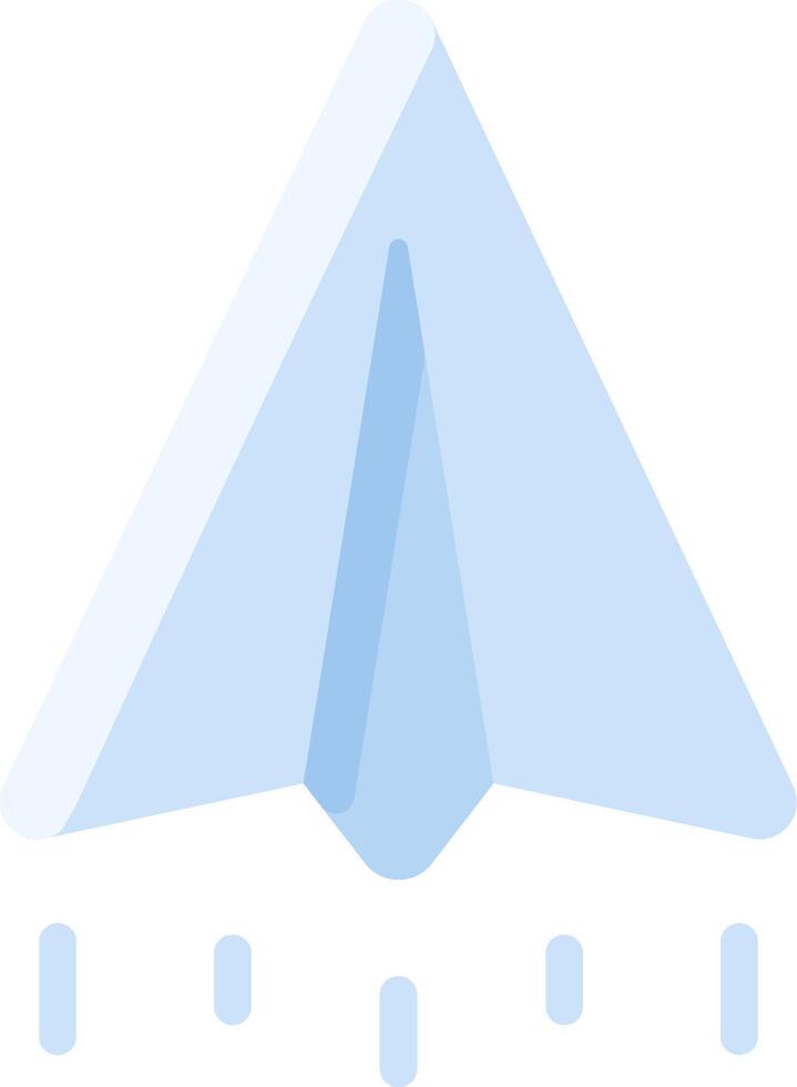A paper airplane flying in the air vector