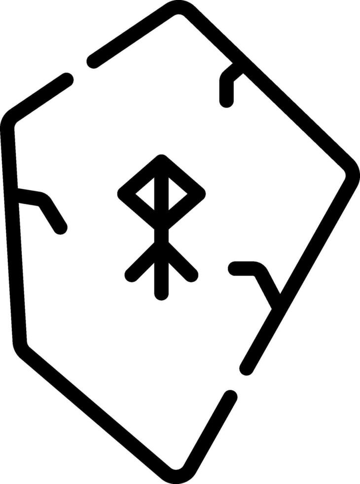 A black and white image of a hexagon with a symbol on it vector